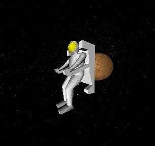 Microsoft Space Simulator - Astronałta z plecakiem