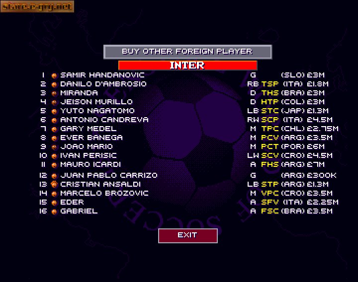 Sensible World of Soccer 2016/2017