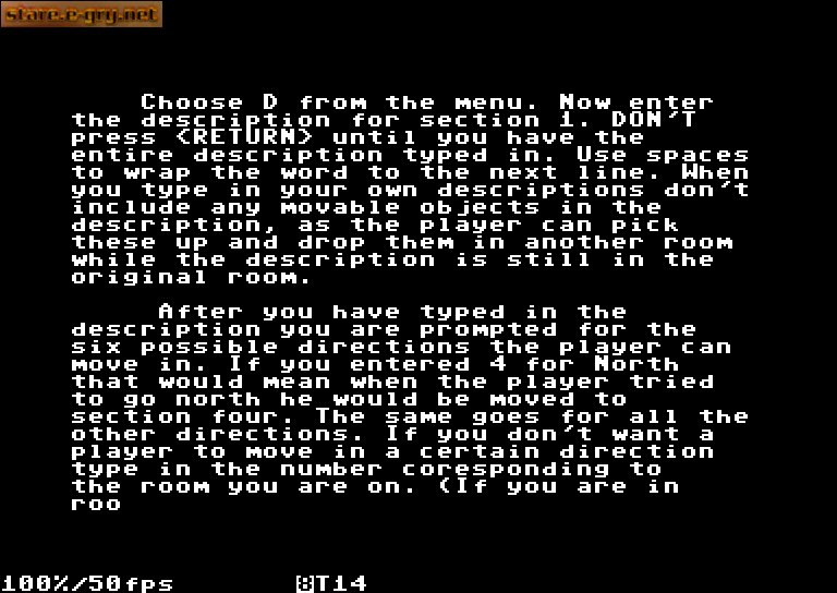 Adventure Writing System
