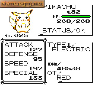 Pokemon Yellow Version