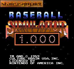 Baseball Simulator 1.000