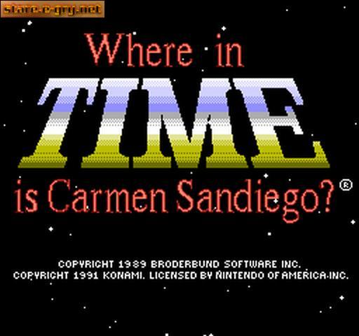 Where in Time is Carmen Sandiego