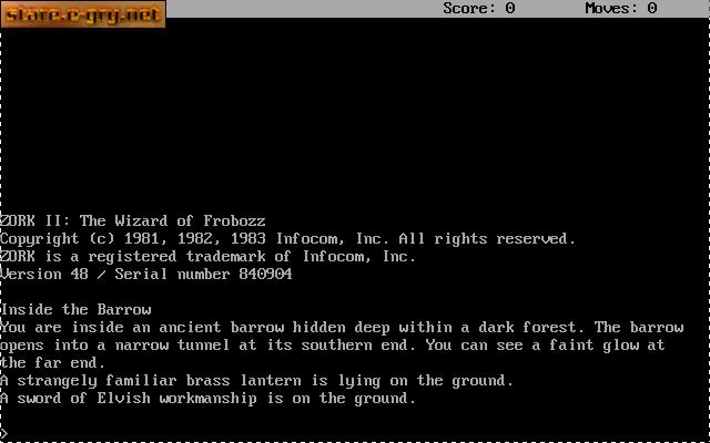 Zork 2: The Wizard Of Frobozz