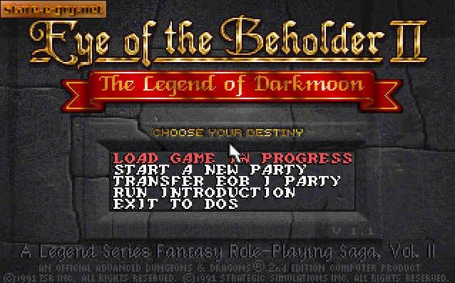 Eye Of The Beholder 2: The Legend Of Darkmoon