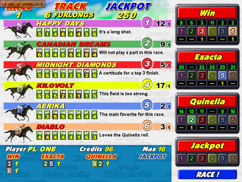 Arcade Horse Racing