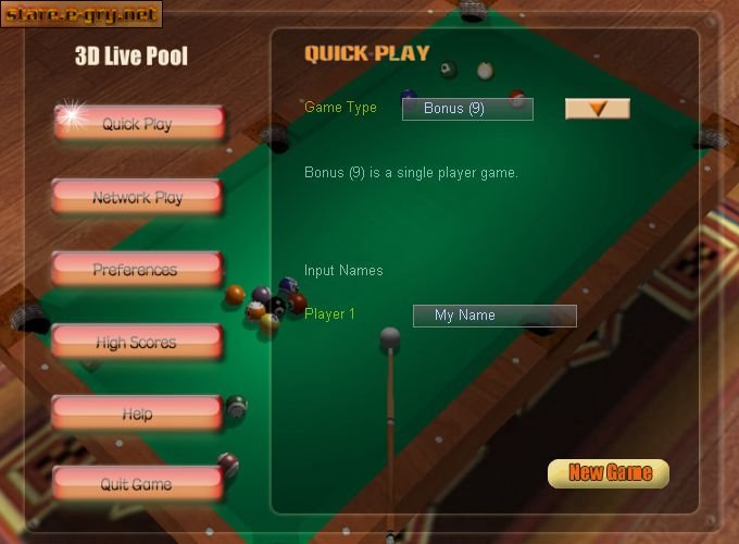 3D Live Pool