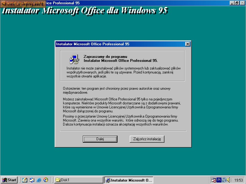 MS Office 95 Professional (PL)
