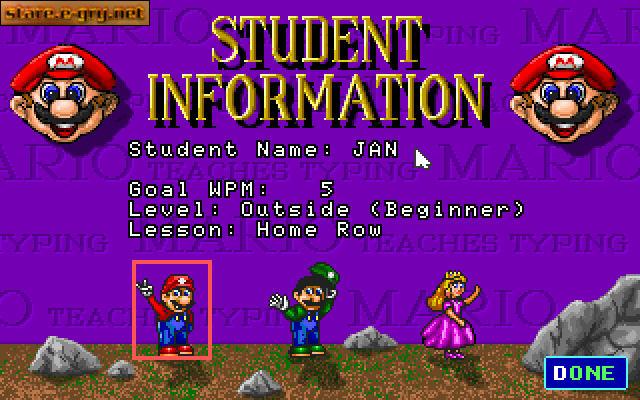 Mario Teaches Typing