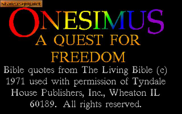 Onesimus: A Quest for Freedom