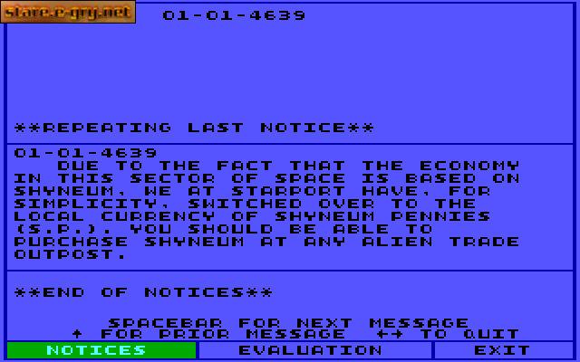 StarFlight 2: Trade Routes of The Cloud Nebula