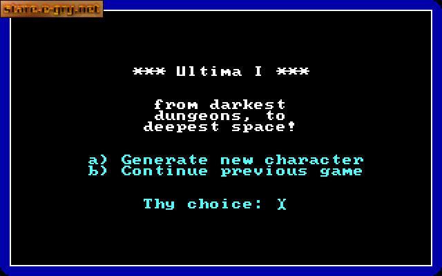 Ultima I: The First Age of Darkness