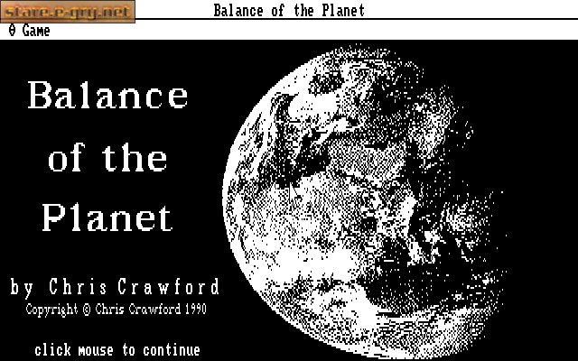 Balance of the Planet