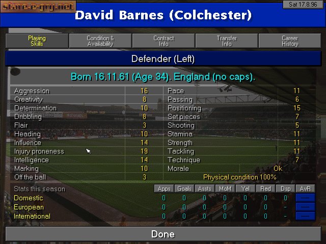 Championship Manager 2 Season 96-97(English and Scottish Leagues)
