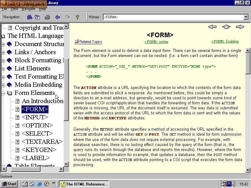 The HTML Reference Library 4.0
