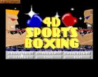 4D Sports Boxing: Proste menu. 