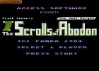 Screen gry The Scrolls of Abadon: 