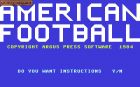 American Football:  