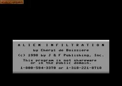 Screen gry Alien Infiltration: 