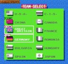 Screen gry Gold Medal Challenge '92:Wybór kraju który będziemy reprezentować. 