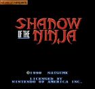 Shadow of the Ninja:  