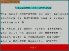 Screen gry Dictator:Gierka Dictator wydana przez dk'tronics 