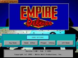 Empire Deluxe: Menu. 