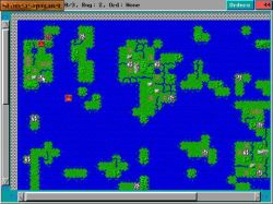 Empire Deluxe: Mapka, czerwone to nasze. 