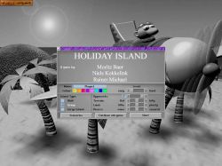 Screen gry Holiday Island:Ustawienie gry. 