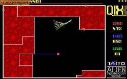 Qix: The Computer Virus Game: Pierwszy poziom. 