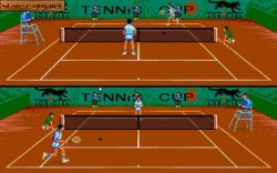 Screen gry Tennis Cup:Gramy!, można w dwie osoby sobie pograć ;) 