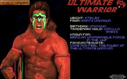Wrestlemania: Ultimate Warrior ;) 