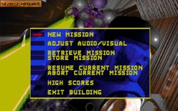 Corridor 7: Alien Invasion: Menu gry. 