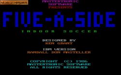 Five-a-Side Indoor Soccer: Logo. 