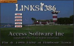 Links 386 Pro: Logo i menu Links 386 Pro. 