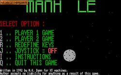 Manhole: Menu gierki, polecam ustawienie klawiszy na swoje... 