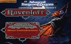 Screen gry Ravenloft: Strahd's Possession:Menu. 