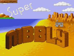 Screen gry Super Nibbly:Logo. 