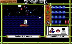 Screen gry Windwalker: A Tale From Moebius:Wypływamt w morze. 