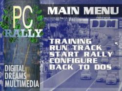 Pc Rally: Menu 