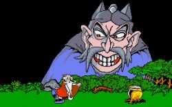 Screen gry Asterix: Operation Getafix:Panoramix dostał świra, niestety w galijskiej... 