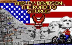 Screen gry Harley Davidson: Road To Sturgis:Logo po uruchomieniu gierki. 