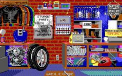 Screen gry Harley Davidson: Road To Sturgis:Wspomniany sklep, w którym nabędziemy nowe... 