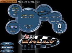 Screen gry Boss Rally:Wybór trasy i warunków admosferycznych, w... 