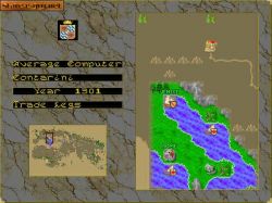 Screen gry Merchant Prince:Ruch komputerowego przeciwnika. 