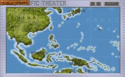 Screen gry Aces Of The Pacific WWII: 1946:Mapa. 