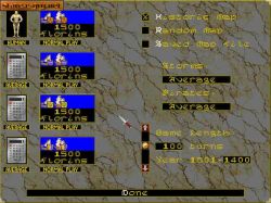 Screen gry Machiavelli The Prince:Ustawienia gry. 