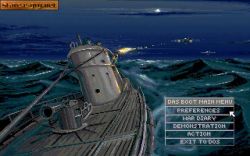 Screen gry Das Boot: German U-Boat Simulation:Menu. 