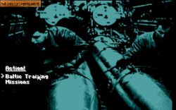 Screen gry Das Boot: German U-Boat Simulation:Wybór misji lub treningu... 