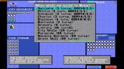 Screen gry Civilization (Dos):