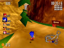 Obrazek z gry Sonic R